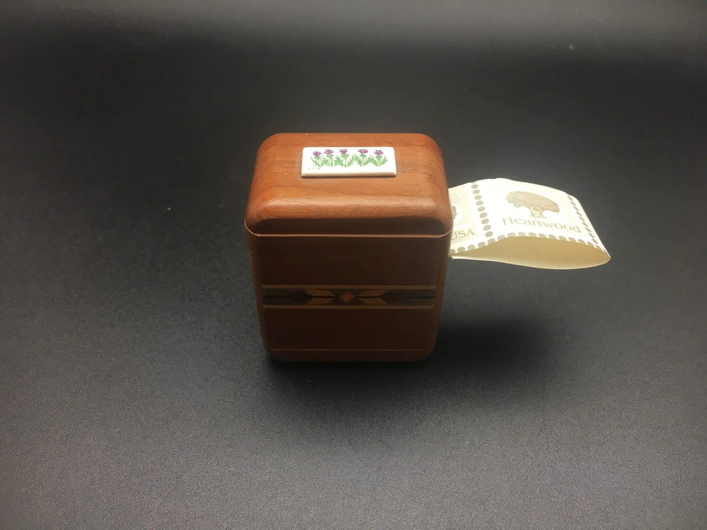 Stamp Holder Box W/scrimshaw