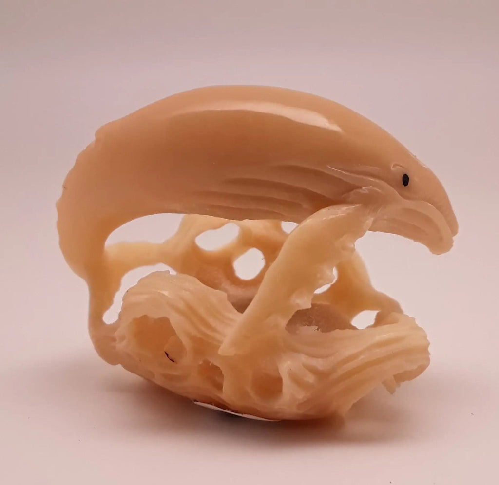 Whale Tagua Nut Carving - Humpback