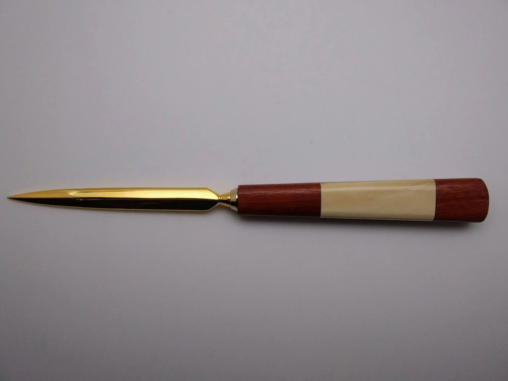 Letter Opener - Rosewood & Mammoth Ivory Inlay