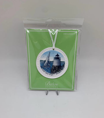 Holiday Ornament - Full Ceramic - Castle Hill Lighthouse