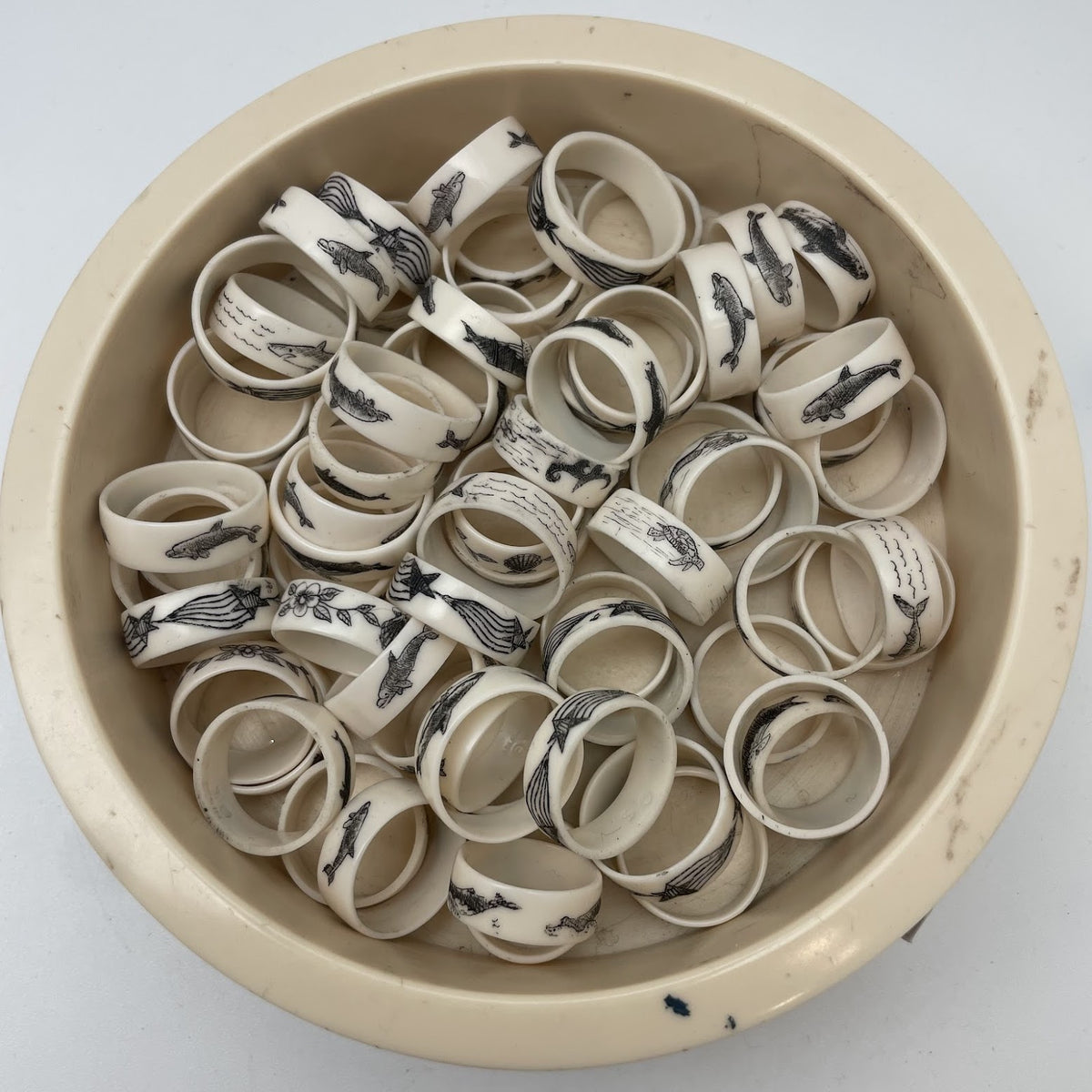 Reproduction Scrimshaw Rings – Scrimshanders
