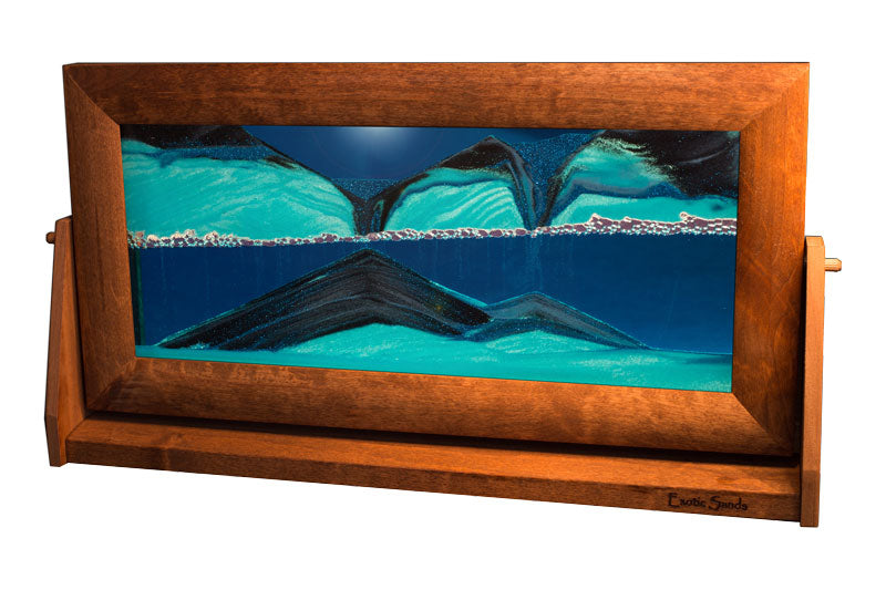 Exotic Sand Art - Ocean Blue, Extra Large: Original Sand Designs Of Mountain And Ocean By William Tabar