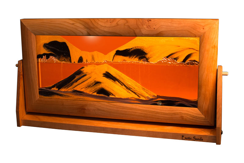 Exotic Sand Art With Desert Landscape And Sunset In An Extra Large 9’x16’ Frame