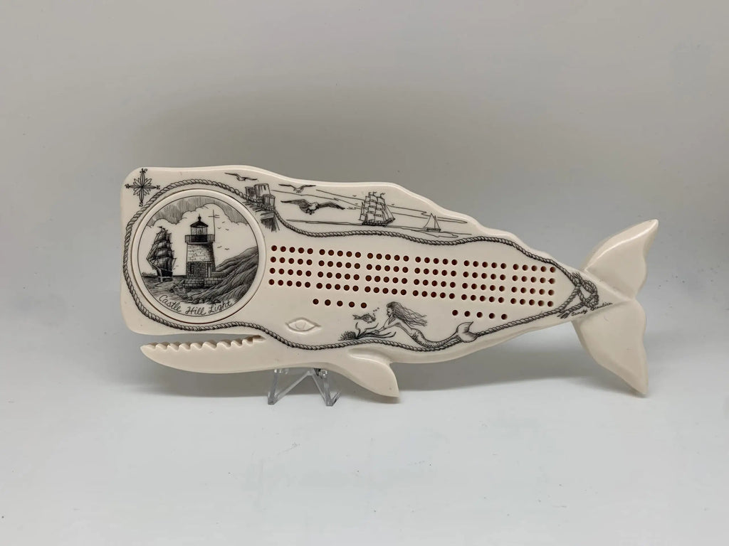 Cribbage Board - Polymer Sperm Whale