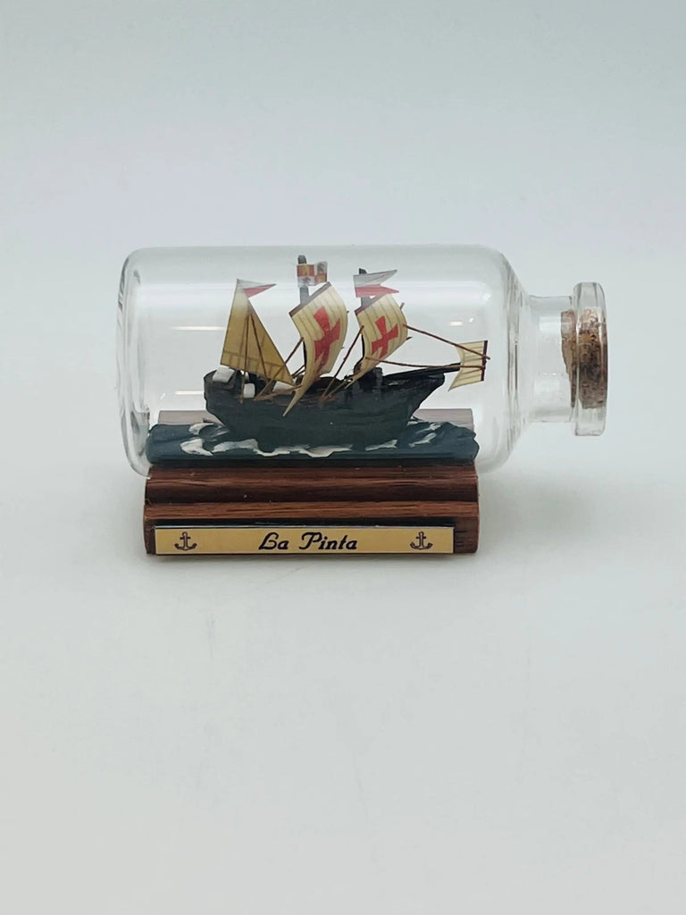 Mini Ship In a Bottle - La Pinta