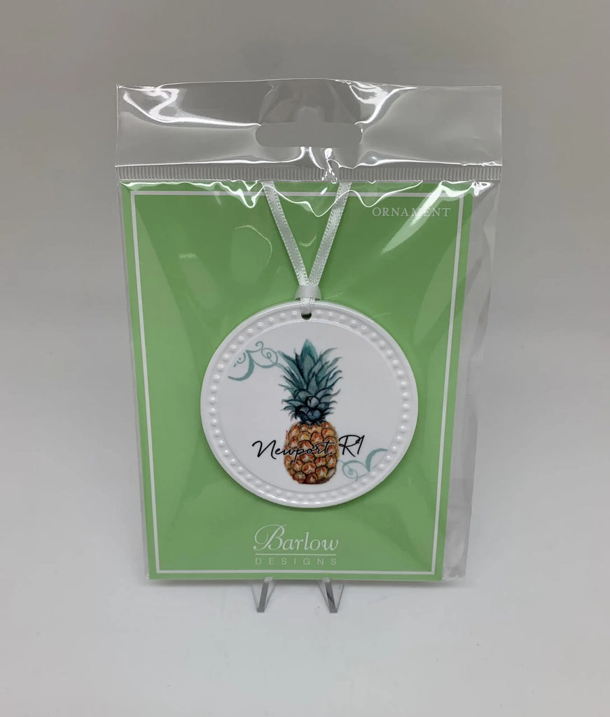 Holiday Ornament - Full Ceramic - Pineapple