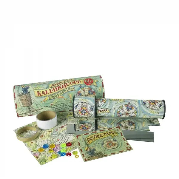 Vintage Kaleidoscope Kit With Various Components And Detailed Instructions Included