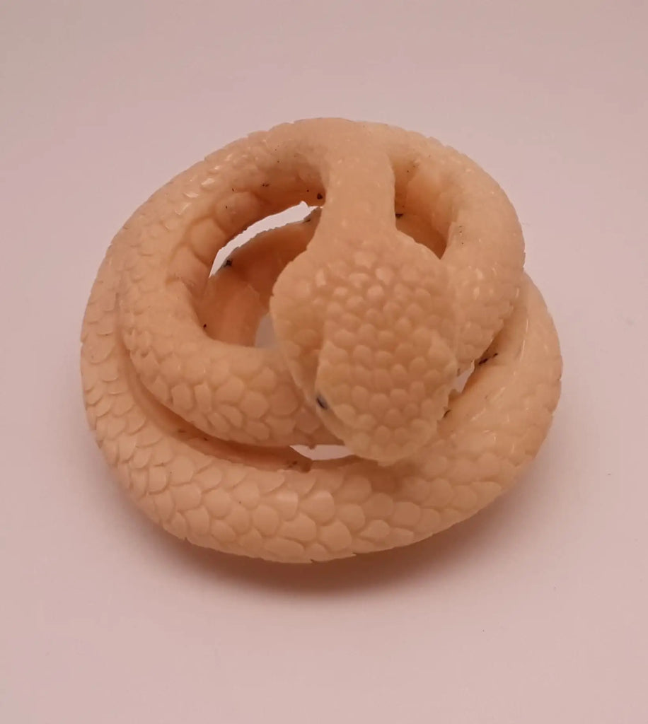 Snake Tagua Nut Carving